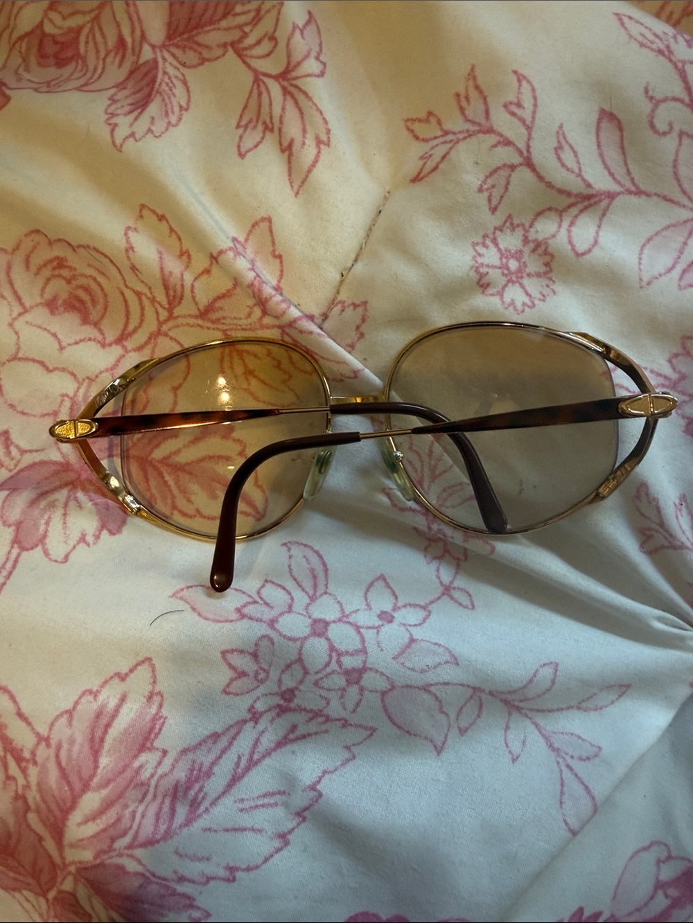 Dior Gold and Brown Gradient Aviator Glasses… contain RX lenses  1980’s vibe - Picture 2 of 6